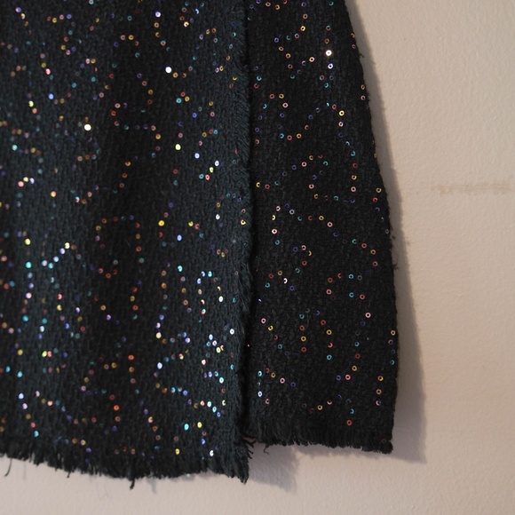Wild Pony Sequin Knit Mini Skirt in Black - Picture 6 of 7